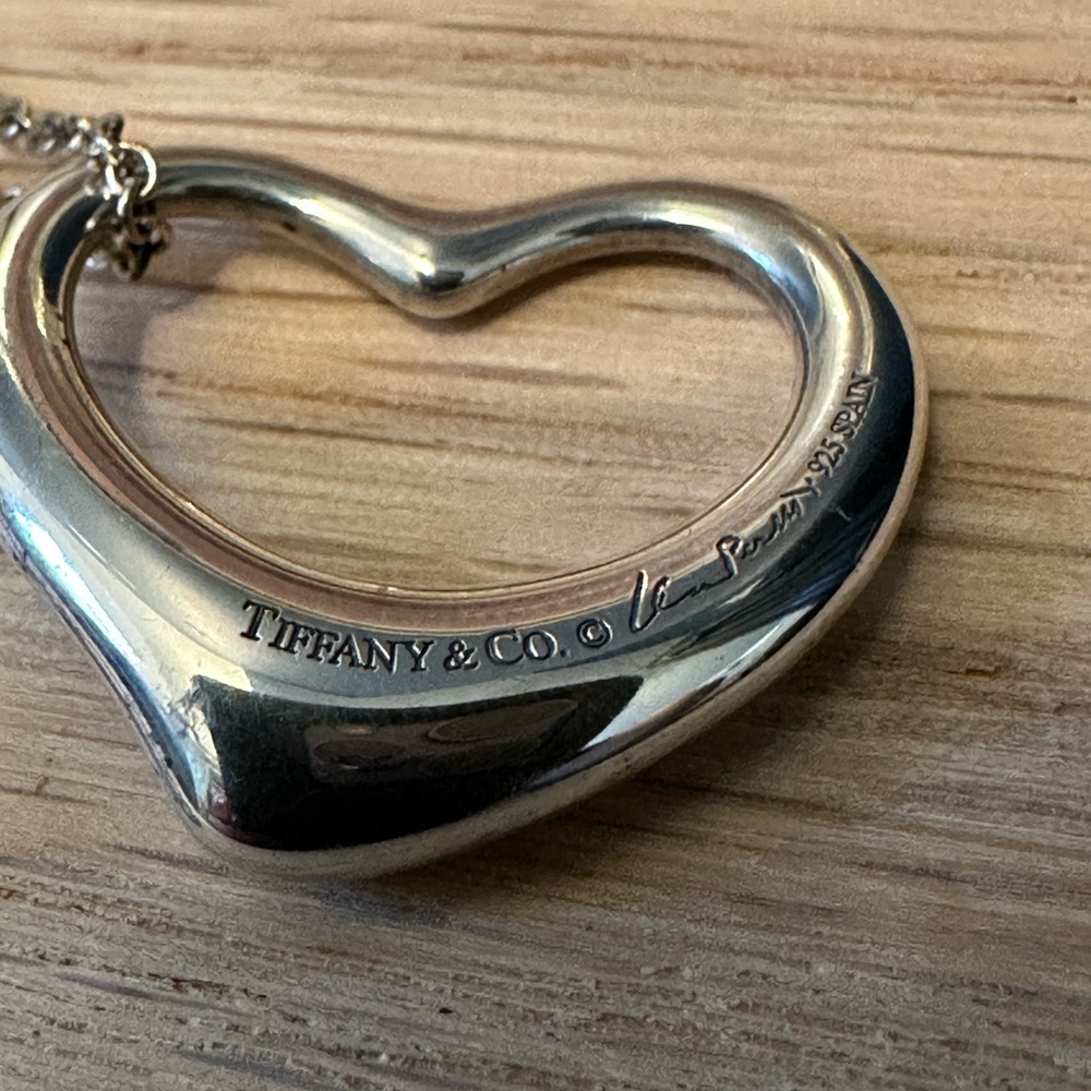 Tiffany & Co. Elsa Peretti Open Heart Necklace – Sterling Silver - Picture 2 of 11